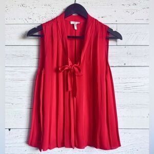 Joie - Vibrant Blood Orange Silk Top 🍊